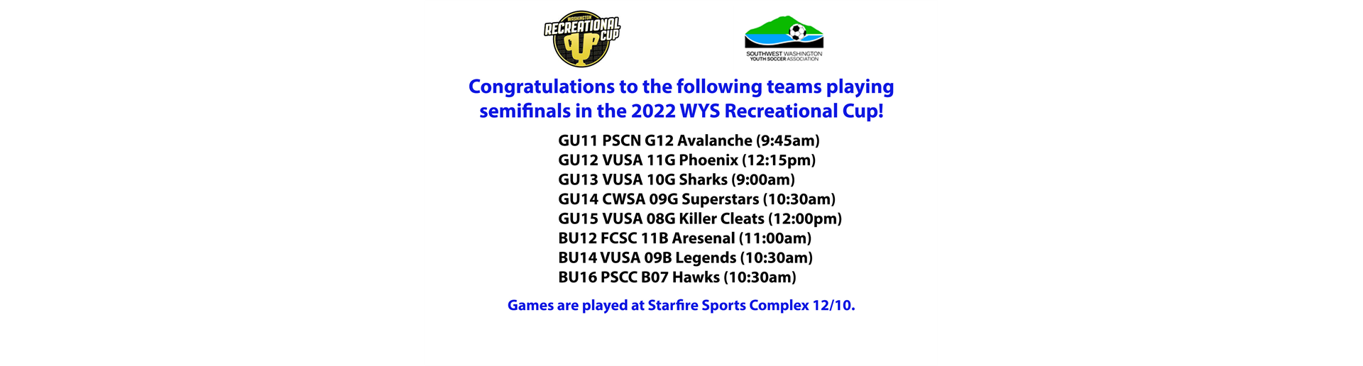 2022 Rec Cup Semifinals